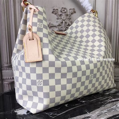 louis vuitton graceful pm rose ballerine damier azur|Designer Handbag in Damier Canvas Graceful MM .